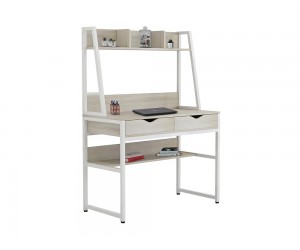 Бюро с етажерка Tanaya HM2390.13, 100/48/139 см - Сонома/Бяло