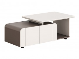 Офис шкаф с вратички Newline HM18285 - 120/60/42 см, Кремавобяло/Светлокафяво