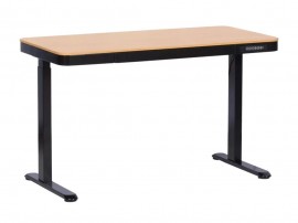 Ергономично бюро Carmen CR-118 E, 120/60/72-121 см - Бук/Черен