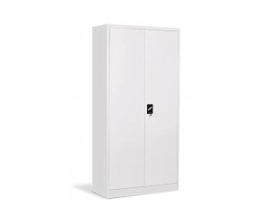 Метален офис шкаф с вратички Carmen-1235 E J - 80 - 80/40/185 см, Светлосив