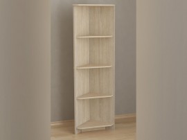 Ъглова етажерка Е17 - Дъб сонома, 34/34/150 см, 4 Рафта