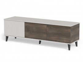 ТВ шкаф Random 2 RTV-1 150 - 150/40/47 см, Кашмир/Орех/Черен