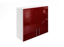 Горен кухненски шкаф Лукс Гланц М20 - 80 см, MDF Бордо гланц