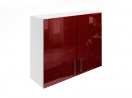 Горен кухненски шкаф Лукс Гланц М20 - 90 см, MDF Бордо гланц