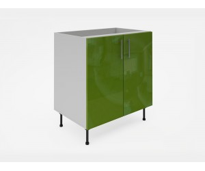 Долен кухненски шкаф Лукс Гланц М6 - 80 см, MDF Зелен гланц