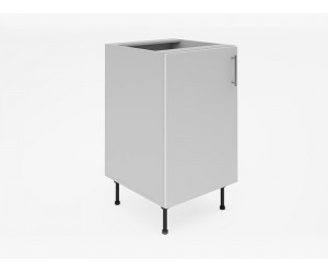 Долен кухненски шкаф Лукс мат М2 - 50 см, MDF Супер мат бял