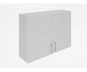 Горен кухненски шкаф Лукс мат М20 - 100 см, MDF Супер мат бял
