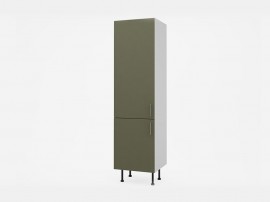 Колонен кухненски шкаф за хладилник Лукс мат М13 - 60 см, MDF Супер мат каменно сиво