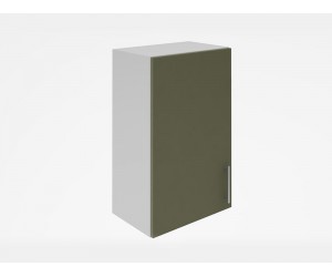 Горен кухненски шкаф Лукс мат М16 - 45 см, MDF Супер мат каменно сиво