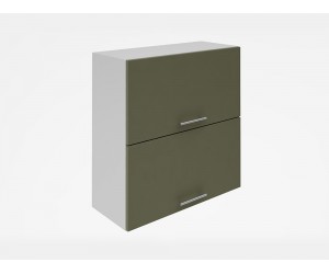 Горен кухненски шкаф Лукс мат М25 - 70 см, MDF Супер мат каменно сиво