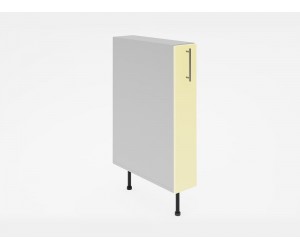 Долен кухненски шкаф-бутилиера Лукс мат М10 - 15 см, MDF Супер мат крем