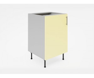 Долен кухненски шкаф Лукс мат М2 - 55 см, MDF Супер мат крем