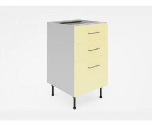 Долен кухненски шкаф Лукс мат М4 - 50 см, MDF Супер мат крем