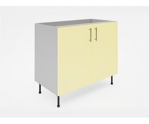Долен кухненски шкаф Лукс мат М6 - 100 см, MDF Супер мат крем