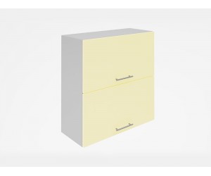 Горен кухненски шкаф Лукс мат М25 - 70 см, MDF Супер мат крем