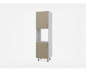 Колонен кухненски шкаф за фурна Лукс мат М12 - 60 см, MDF Супер мат лате