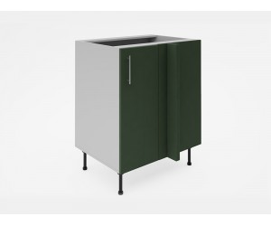 Долен кухненски шкаф за ъгъл Лукс мат М8 - 75 см, MDF Супер мат маслина