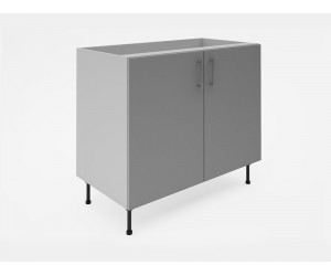 Долен кухненски шкаф Лукс мат М6 - 100 см, MDF Супер мат светлосиво