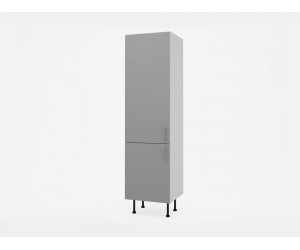 Колонен кухненски шкаф за хладилник Лукс мат М13 - 60 см, MDF Супер мат светлосиво