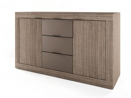 Скрин с 3 чекмеджета Сити 3075, Лате/Мока