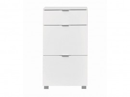 Шкаф за обувки Elegance 60 - Бял гланц, 60/38/108 см