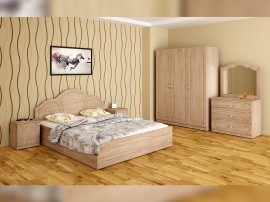 Спален комплект Лора - 160/200 см, Дъб сонома